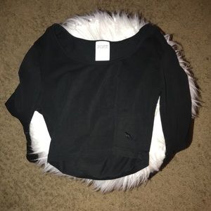 black victoria’s secret crop top